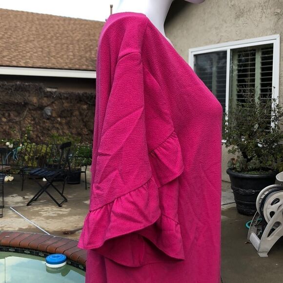 Charles Henry Ruffle Sleeve Shift Dress Sz XL - Picture 6 of 8